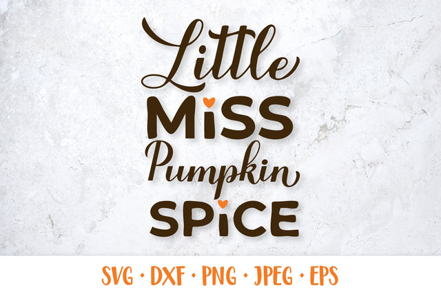 Little Miss Pumpkin Spice SVG. Fall quote. Kids Thanksgiving SVG LaBelezoka 