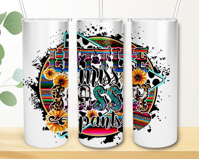 Little Miss Sassy Pants Tumbler Png, Sunflowers Tumbler Sublimation Designs Downloads Sublimation sassyprint 