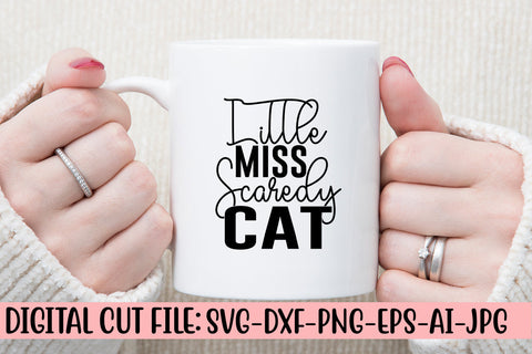 Little Miss Scaredy Cat SVG Cut File SVG Syaman 