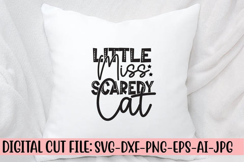 Little Miss Scaredy Cat SVG Cut File SVG Syaman 
