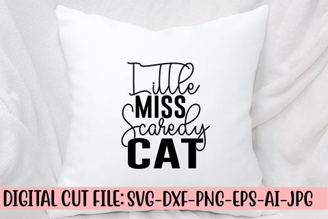 Little Miss Scaredy Cat SVG Cut File SVG Syaman 