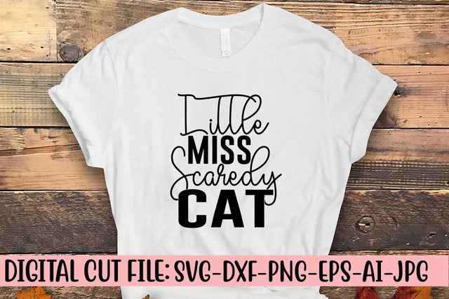 Little Miss Scaredy Cat SVG Cut File SVG Syaman 