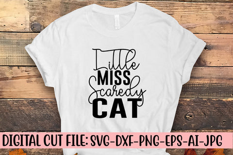 Little Miss Scaredy Cat SVG Cut File SVG Syaman 