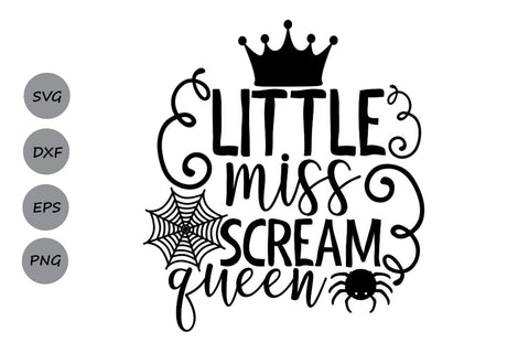 Little Miss Scream Queen| Halloween SVG Cutting Files SVG CosmosFineArt 