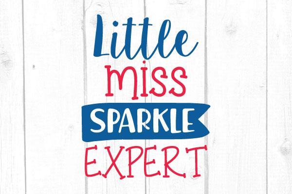 Little Miss Sparkle Expert Svg SVG cricutfilesmg 