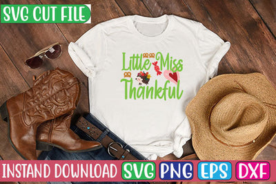 Little Miss Thankful SVG Cut File SVG Studio Innate 