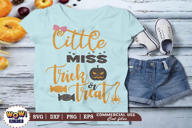 Little Miss trick or treat svg, dxf, png, boo, Halloween cutting file, 31st october svg, Halloween svg, Halloween cricut file, trick or treat SVG Wowsvgstudio 