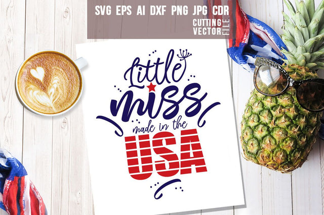 Little miss USA SVG SVG VectorSVGdesign 