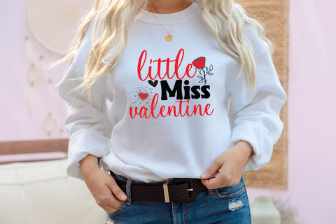 Little Miss Valentine SVG Cut File SVG BlackCatsMedia 