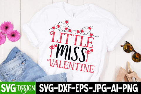 Little Miss Valentine SVG Cut File SVG BlackCatsMedia 
