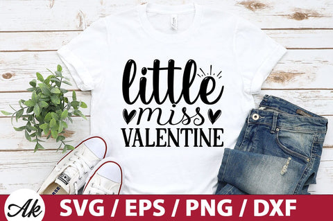 little miss valentine SVG SVG akazaddesign 