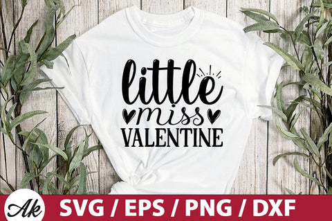 little miss valentine SVG SVG akazaddesign 