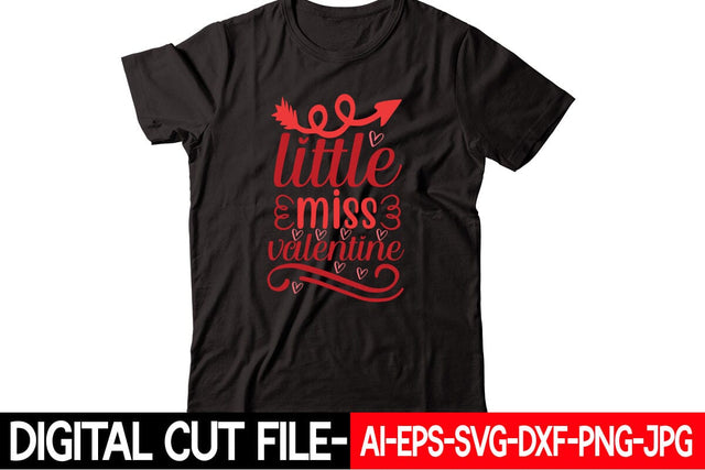 Little Miss Valentine Svg SVG Blessedprint 