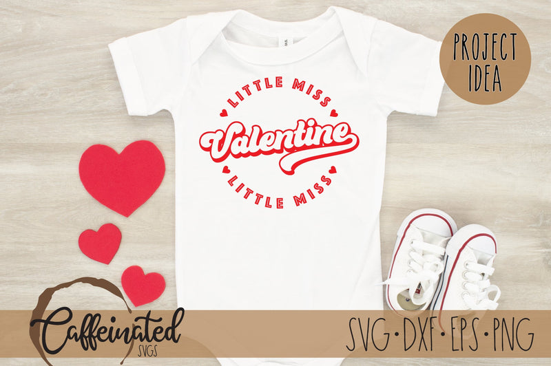 Little Miss Valentine svg SVG Caffeinated SVGs 