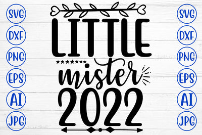 Little Mister 2022 SVG Cut File SVG Syaman 