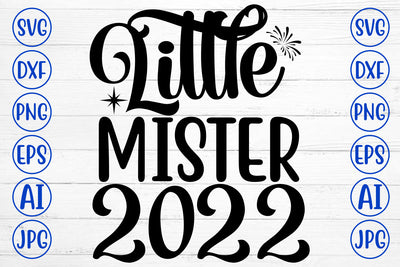 Little Mister 2022 SVG Cut File SVG Syaman 
