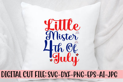 Little Mister 4th Of July SVG Cut File SVG Syaman 