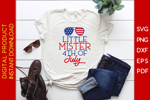 Little Mister 4th Of July SVG PNG PDF Cut File SVG Creativedesigntee 