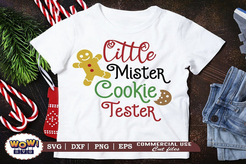 Little mister cookie Tester SVG, Christmas Svg, Dxf, Png SVG Wowsvgstudio 