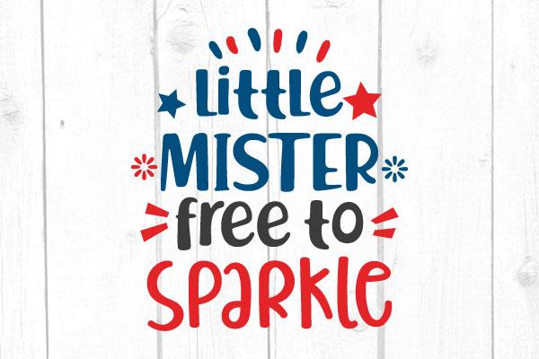 Little Mister Free To Sparkle Svg SVG cricutfilesmg 