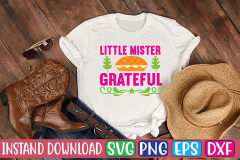 Little Mister Grateful SVG Cut File SVGs, Quotes and Sayings, Food & Drink, Holiday,On Sale, SVG Studio Innate 