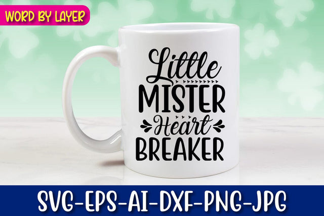 Little Mister Heart Breaker SVG cut File SVG Blessedprint 