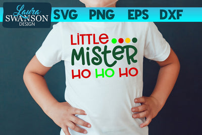 Little Mister Ho Ho Ho SVG Cut File SVG Laura Swanson Design 