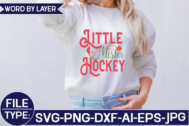 Little Mister Hockey SVG Cut File SVG Studio Innate 
