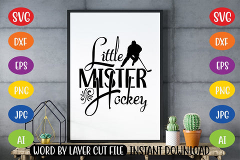 Little Mister Hockey SVG MStudio 