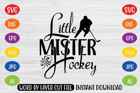 Little Mister Hockey SVG MStudio 