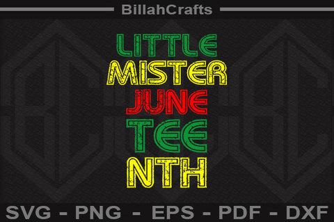 Little Mister Juneteenth SVG File SVG BillahCrafts 