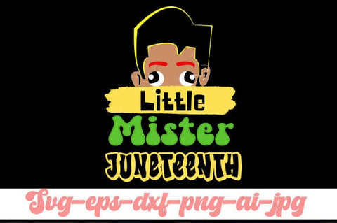 Little mister juneteenth svg,shirt,png SVG BB Type Studios 