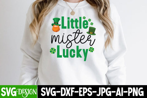 little mister Lucky SVG Cut File, little mister Lucky SVG Design SVG BlackCatsMedia 