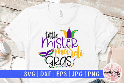 Little Mister Mardi Gras - Mardi Gras SVG EPS DXF PNG SVG CoralCutsSVG 