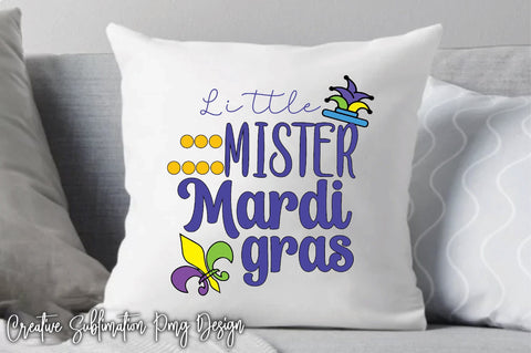 Little Mister Mardi Gras Sublimation Creativeart88 