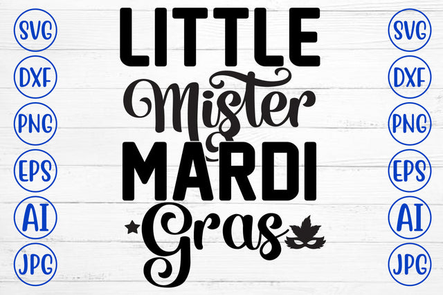 Little Mister Mardi Gras SVG Cut File SVG Syaman 