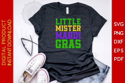 Little Mister Mardi Gras SVG PNG PDF Cut File SVG Creativedesigntee 