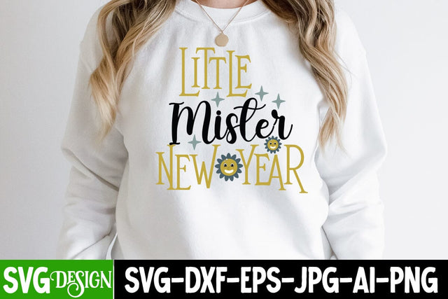 Little Mister New Year SVG Cut File SVG BlackCatsMedia 