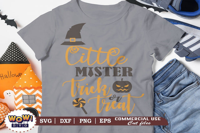 Little Mister trick or treat svg, dxf, png, Halloween cutting file, 31st october svg, Halloween svg, Halloween cricut file, trick or treat SVG Wowsvgstudio 