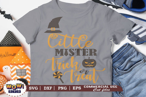 Little Mister trick or treat svg, dxf, png, Halloween cutting file, 31st october svg, Halloween svg, Halloween cricut file, trick or treat SVG Wowsvgstudio 