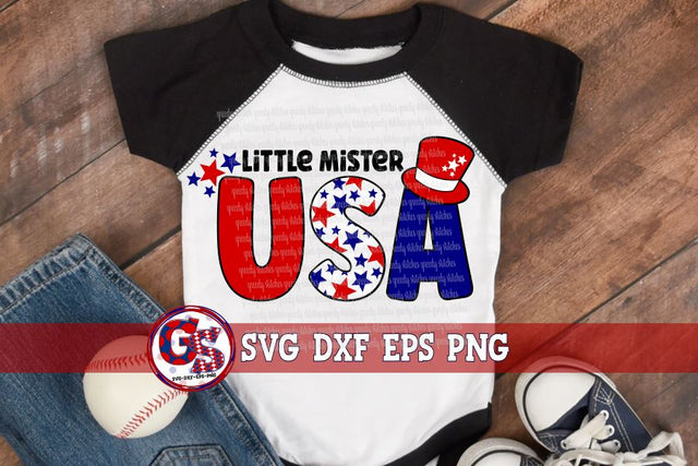 Little Mister USA SVG DXF EPS PNG SVG Greedy Stitches 