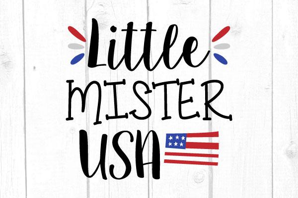 Little Mister USA Svg SVG cricutfilesmg 