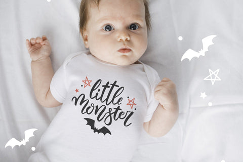 Little monster Cricut SVG, Halloween kids svg cut file SVG CutePicturesStudio 