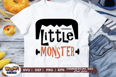Little Monster svg, dxf, png, horror svg, Boo, Halloween cutting file, 31st october svg, Halloween svg, Halloween cricut file, halloween SVG Wowsvgstudio 
