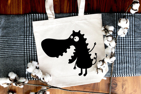 Little Monster SVG Silhouette Cute Monster SVG Bundle SVG dapiyupi store 