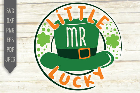 Little Mr Lucky Svg. Baby Boy Svg. St. Patrick's Day Svg. Lucky Svg. Irish Svg. Clover Svg. St Patrick's Dxf, eps, png, jpg pdf SVG Mint And Beer Creations 