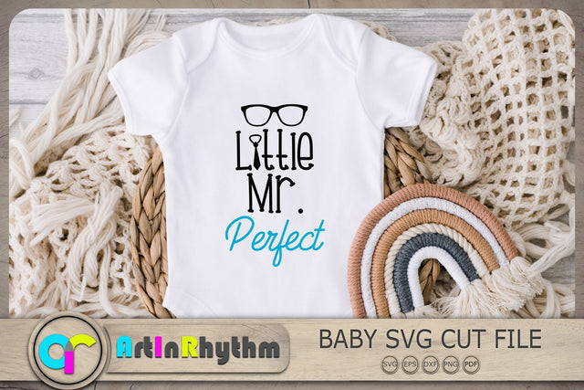 Little Mr. Perfect Svg, Baby Boy Svg, Baby Svg, Baby Quotes Svg SVG Artinrhythm shop 