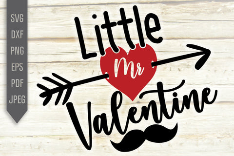 Little Mr Valentine Svg. Baby Boy Valentine's. Boy Shirt Design. Cute Boy Svg. Baby Boy Design. Little Mister Svg. Mister Cut File. Dxf, Eps SVG Mint And Beer Creations 