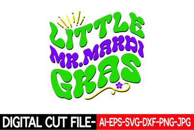 Little Mr.mardi Gras Svg Cut File SVG Blessedprint 