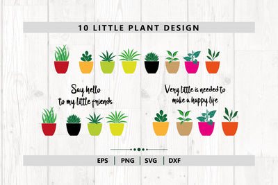 Little Plant Designs Svg Cut file SVG DIYCUTTINGFILES 